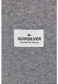 Quiksilver spodnie męskie kolor szary melanżowe. Kolor: szary. Materiał: bawełna, włókno, dzianina, materiał. Wzór: melanż #4