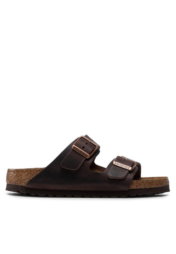 Birkenstock Klapki Arizona Bs 0452763 Brązowy. Kolor: brązowy. Materiał: skóra, nubuk