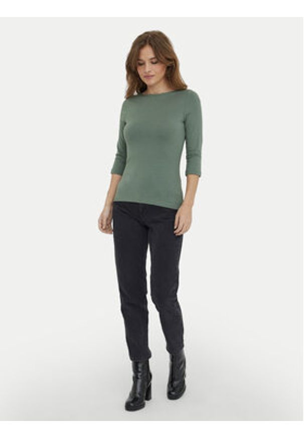 Vero Moda Bluzka Panda 10274133 Zielony Regular Fit. Kolor: zielony. Materiał: bawełna