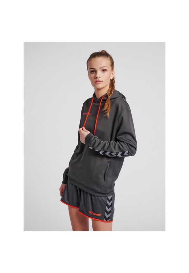 Bluza damska z kapturem Hummel hmlAUTHENTIC Poly. Typ kołnierza: kaptur. Kolor: szary. Sport: fitness