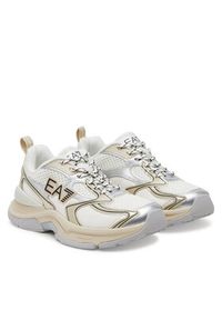 EA7 Emporio Armani Sneakersy X8X249 XK446 D141 Biały. Kolor: biały. Materiał: skóra #4