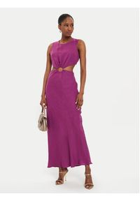 ViCOLO Sukienka letnia TB2881 Fioletowy Regular Fit. Kolor: fioletowy. Materiał: wiskoza. Sezon: lato #3