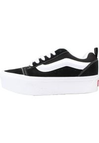 Buty do chodzenia damskie Vans Knu Stack. Okazja: na co dzień. Kolor: czarny. Materiał: materiał, syntetyk, zamsz. Sezon: lato. Sport: turystyka piesza, skateboard