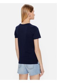 Guess T-Shirt Script W3GI36 I3Z14 Granatowy Regular Fit. Kolor: niebieski. Materiał: bawełna #3