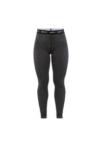 Damskie spodnie dresowe z wełny merino Craft Core. Kolor: czarny, szary, wielokolorowy. Materiał: wełna, dresówka. Sport: fitness, bieganie #1