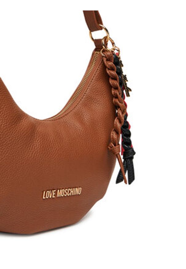 Love Moschino - LOVE MOSCHINO Torebka JC4308PP0MK1120A Brązowy. Kolor: brązowy. Materiał: skórzane