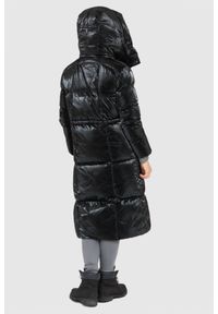 Blauer USA - BLAUER Czarny puchowy płaszcz damski naomi z odpinanym kapturem, Rozmiar L. Kolor: czarny. Materiał: poliamid, puch #5