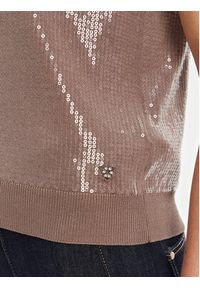 Guess Sweter W5YR21 Z3E70 Brązowy Regular Fit. Kolor: brązowy. Materiał: wiskoza