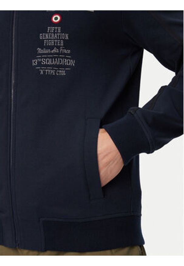 Aeronautica Militare Bluza 261FE2109UF00683 Granatowy Regular Fit. Kolor: niebieski. Materiał: bawełna
