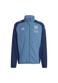 Adidas - Kurtka dresowa Prematch Arsenal 2025/26. Kolor: niebieski. Materiał: dresówka. Sport: piłka nożna #1