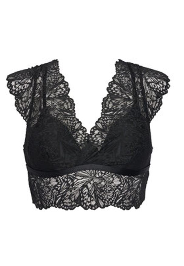 Hunkemöller Biustonosz top Posie 302448 Czarny. Kolor: czarny. Materiał: syntetyk