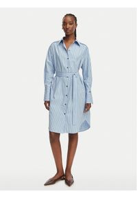 BOSS Sukienka koszulowa C_Delegant_3 50561950 Niebieski Regular Fit. Kolor: niebieski. Materiał: bawełna. Typ sukienki: koszulowe #1