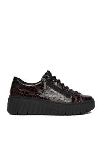Rieker Sneakersy CEO-N2555-25 Brązowy ciemny. Kolor: brązowy. Materiał: skóra #1