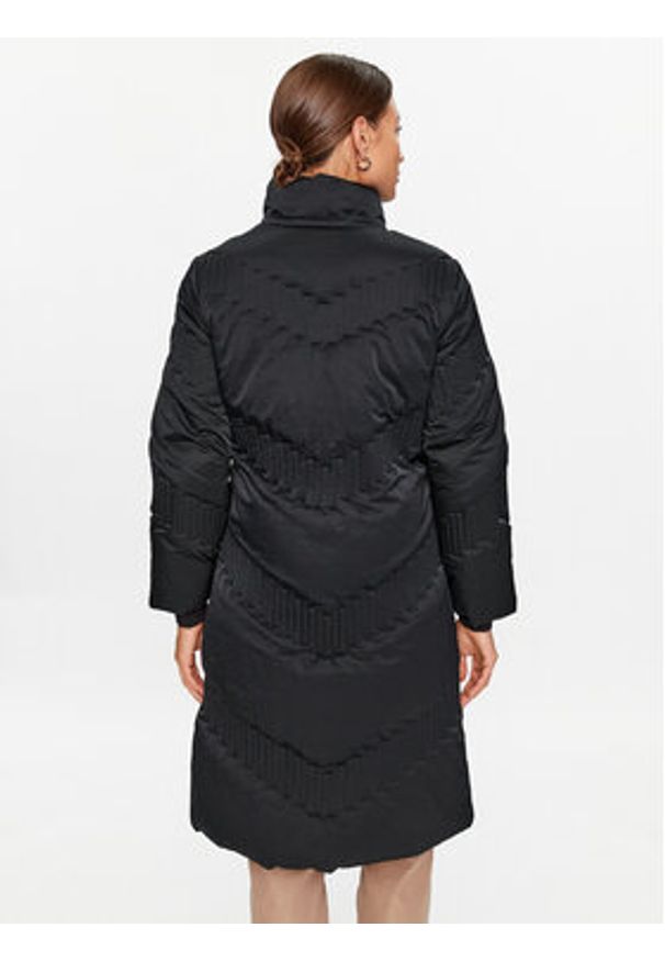 Guess Płaszcz zimowy W3BL42 WFSV2 Czarny Regular Fit. Kolor: czarny. Materiał: syntetyk. Sezon: zima
