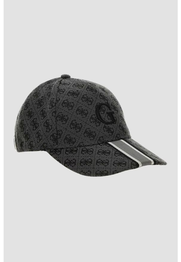 Guess - GUESS Logowana szara czapka z daszkiem. Kolor: szary