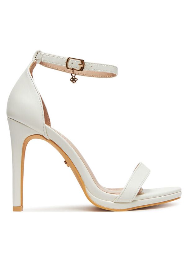 DeeZee Sandały NEW BUENA Biały. Kolor: biały. Materiał: skóra