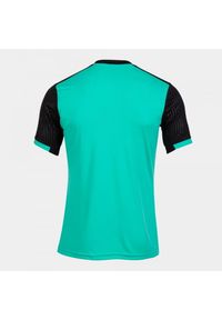 Koszulka do tenisa z krótkim rekawem męska Joma SHORT SLEEVE T- SHIRT. Kolor: czarny, zielony, wielokolorowy. Długość: krótkie. Sport: tenis