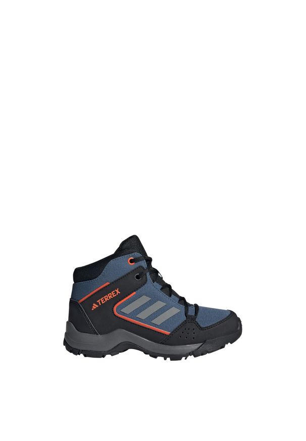 Buty turystyczne dla dzieci Adidas Terrex Hyperhiker Mid Hiking Shoes. Kolor: niebieski, wielokolorowy, pomarańczowy, szary. Materiał: materiał. Model: Adidas Terrex