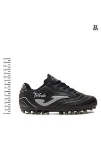 Joma Buty do piłki nożnej Toledo Jr TOJW2401AG Czarny. Kolor: czarny. Materiał: skóra