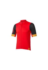 ENDURA - Koszulka rowerowa męska Endura FS260 S/S Std. Kolor: czerwony. Sport: kolarstwo