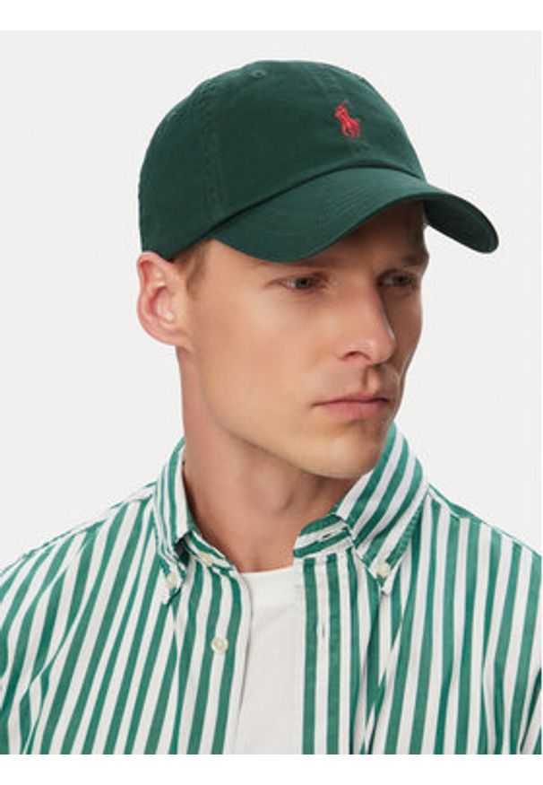 Polo Ralph Lauren Czapka z daszkiem 710667709031 Zielony. Kolor: zielony. Materiał: bawełna