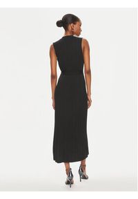 TwinSet - TWINSET Sukienka dzianinowa 241TT3142 Czarny Slim Fit. Kolor: czarny. Materiał: wiskoza