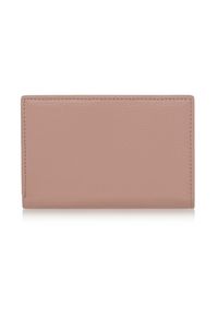 Ochnik - Różowy skórzany portfel damski. Kolor: różowy. Materiał: skóra #3