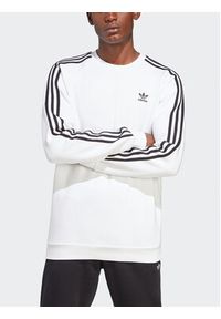 Adidas - adidas Bluza Adicolor Classics 3-Stripes Crew Sweatshirt IA4862 Biały Regular Fit. Kolor: biały. Materiał: bawełna #2