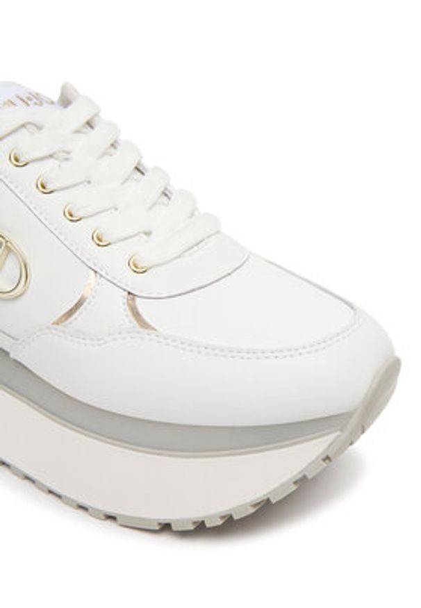 Liu Jo Sneakersy Plus 01 BF5011 P0102 Biały. Kolor: biały. Materiał: skóra