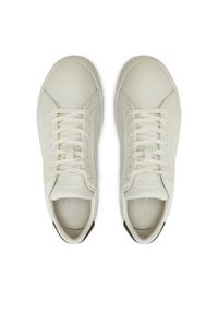 TOMMY HILFIGER - Tommy Hilfiger Sneakersy Th Court Best Tumbled Lth FM0FM05324 Beżowy. Kolor: beżowy. Materiał: skóra #5