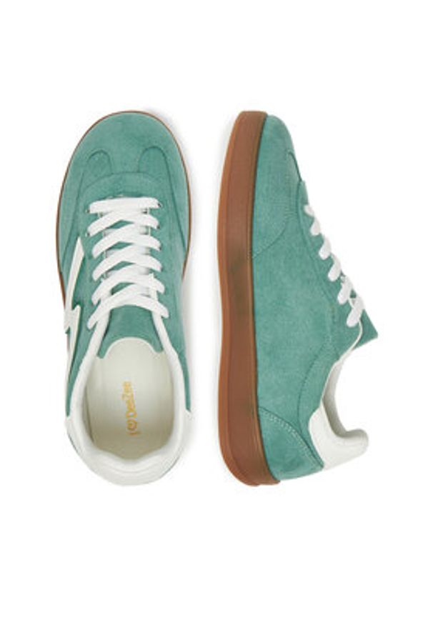 DeeZee Sneakersy AM25217 Zielony. Kolor: zielony. Materiał: materiał