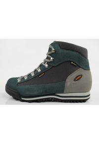 Buty sportowe trekkingowe damskie Aku Ultralight Gore-tex wysokie. Kolor: zielony, wielokolorowy, szary. Styl: sportowy