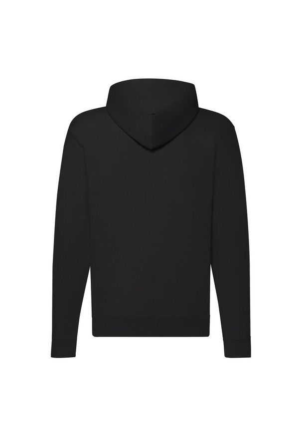 FRUIT OF THE LOOM - Klasyczna Kurtka Z Kapturem Dla Dorosłych Unisex. Typ kołnierza: kaptur. Kolor: czarny