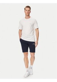 Jack & Jones Komplet t-shirt i spodenki College 12298226 Biały Regular Fit. Kolor: biały. Materiał: bawełna #1