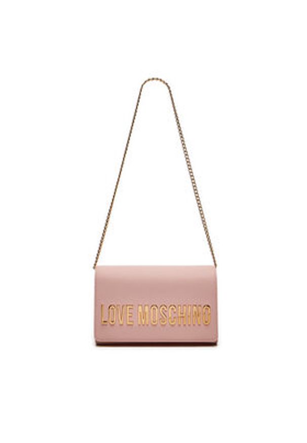 Love Moschino - LOVE MOSCHINO Torebka JC4103PP1LKD0600 Różowy. Kolor: różowy. Materiał: skórzane