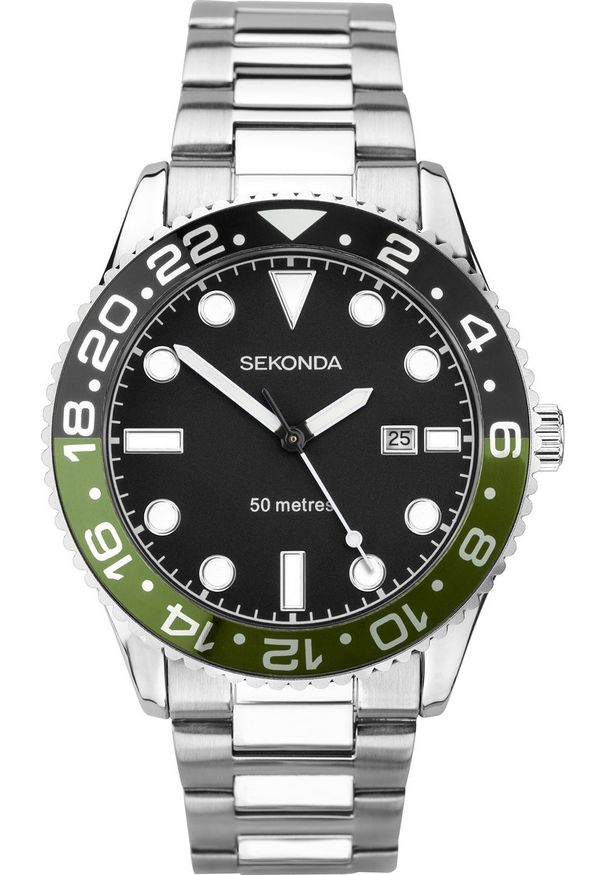 Zegarek Sekonda Zegarek męski Sekonda 30197 srebrny. Kolor: srebrny