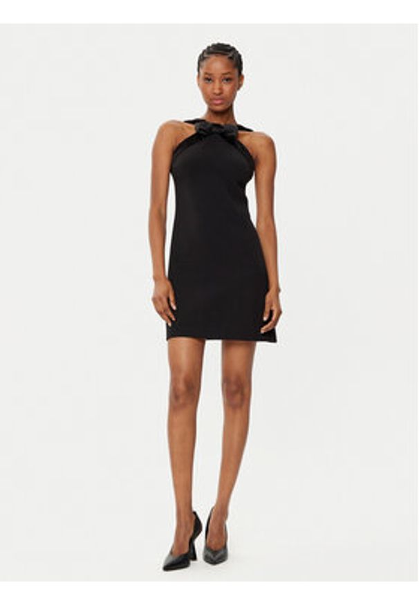 Kontatto Sukienka koktajlowa AI2025 Czarny Regular Fit. Kolor: czarny. Materiał: syntetyk. Styl: wizytowy