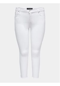 ONLY Carmakoma Jeansy Willy 15176825 Biały Skinny Fit. Kolor: biały #4