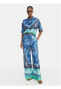 Banana Moon Spodnie materiałowe Alcaniz Cleariv MYY56 Błękitny Regular Fit. Kolor: niebieski. Materiał: wiskoza #5