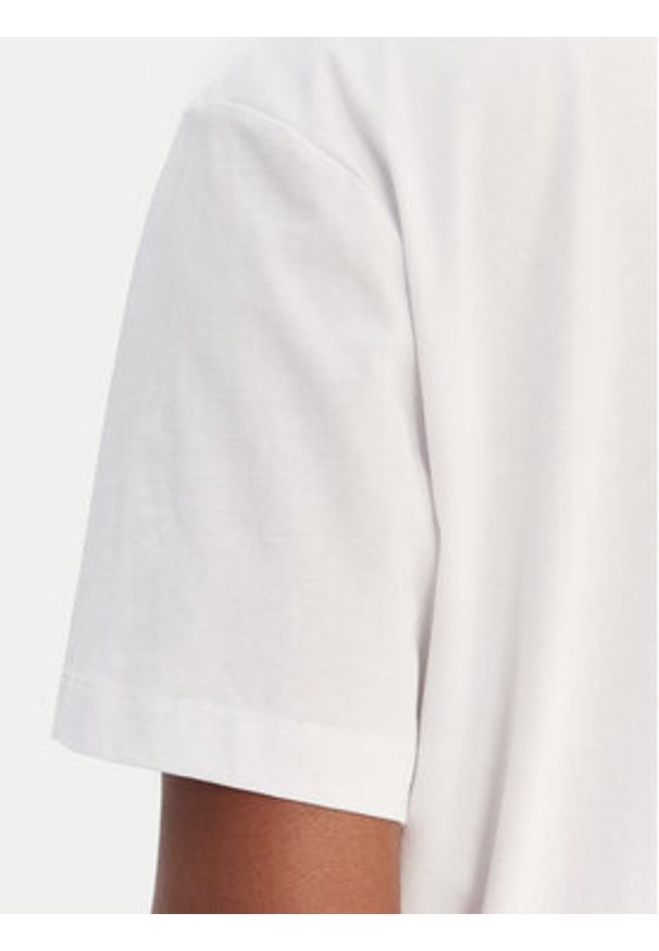 Karl Lagerfeld Jeans T-Shirt B1W17054 Biały Relaxed Fit. Kolor: biały. Materiał: bawełna