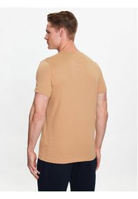 TOMMY HILFIGER - Tommy Hilfiger T-Shirt Logo MW0MW11797 Brązowy Slim Fit. Kolor: brązowy. Materiał: bawełna