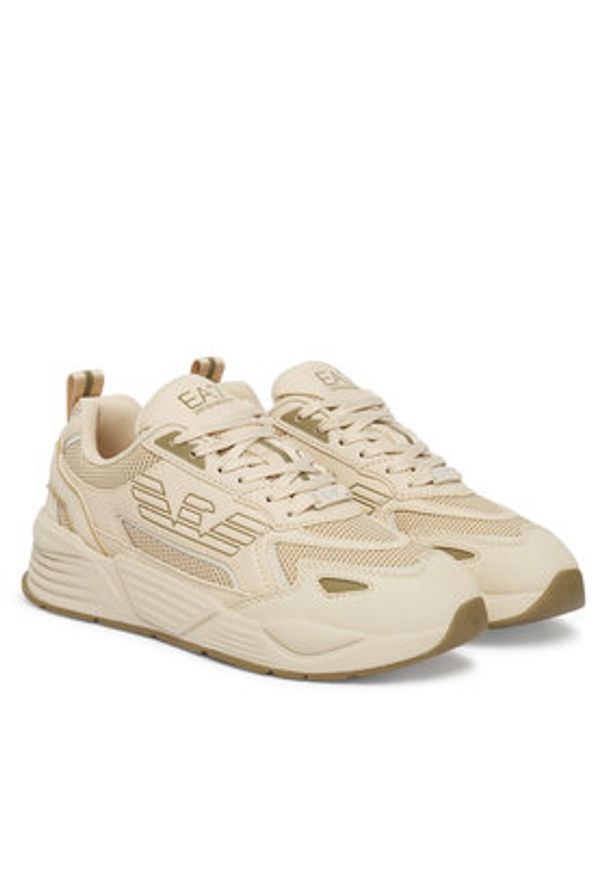 EA7 Emporio Armani Sneakersy 7X000306 AF23595 MZ531 Beżowy. Kolor: beżowy. Materiał: skóra