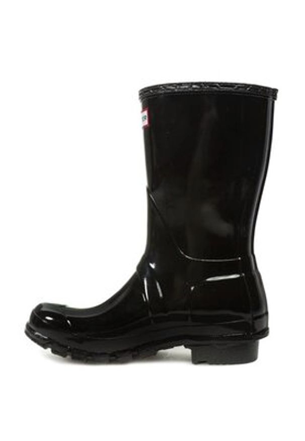 Hunter Kalosze Original Gloss Short WFS1000RGL Czarny. Kolor: czarny. Materiał: kauczuk