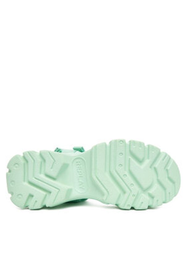 Replay - REPLAY Sandały GWSA6.000.C0007T Niebieski. Kolor: niebieski. Materiał: materiał