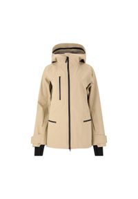 Damska kurtka narciarska SOS Lipno. Kolor: beżowy. Sezon: zima. Sport: narciarstwo #1