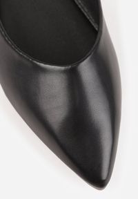 Born2be - Czarne Eleganckie Eleganckie Balerinki z Noskiem w Szpic Abssis. Okazja: na co dzień. Kolor: czarny. Materiał: jeans. Styl: elegancki #7