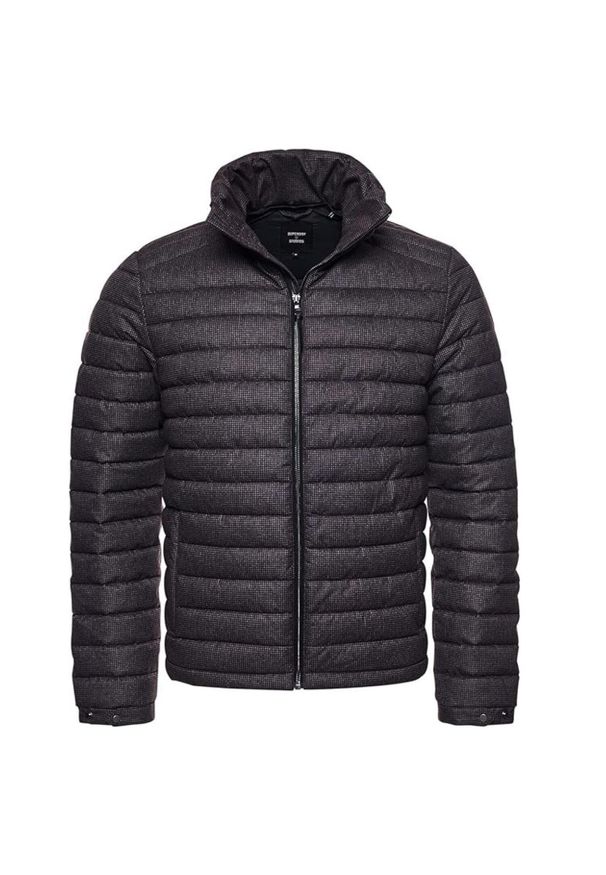 Kurtka turystyczna męska Superdry Studios Non. Kolor: szary. Materiał: poliester. Sezon: zima. Sport: turystyka piesza