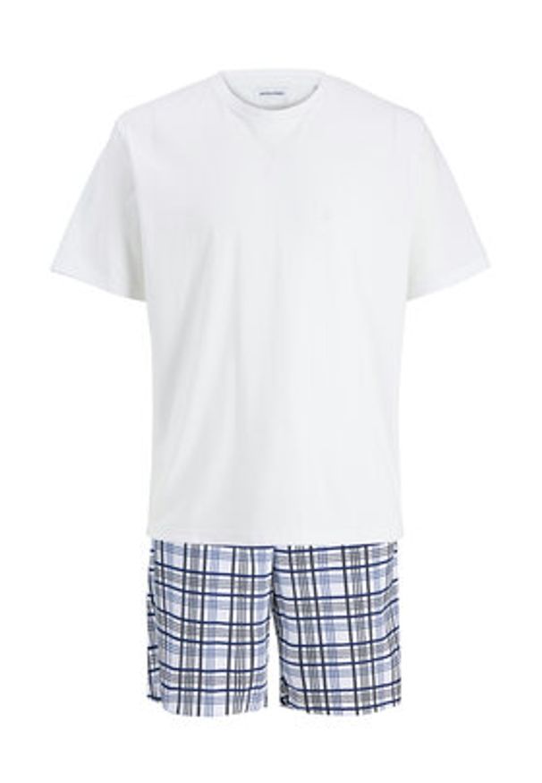 Jack & Jones - Jack&Jones Piżama Max 12277165 Biały Standard Fit. Kolor: biały. Materiał: bawełna
