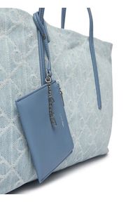 Calvin Klein Torebka Emblem Aop Denim Tote W/ Pouch LV04F3428G Niebieski. Kolor: niebieski #2