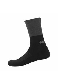 SHIMANO - Skarpetki rowerowe Shimano Original Wool Tall Socks z wełny merino. Kolor: czarny. Materiał: wełna